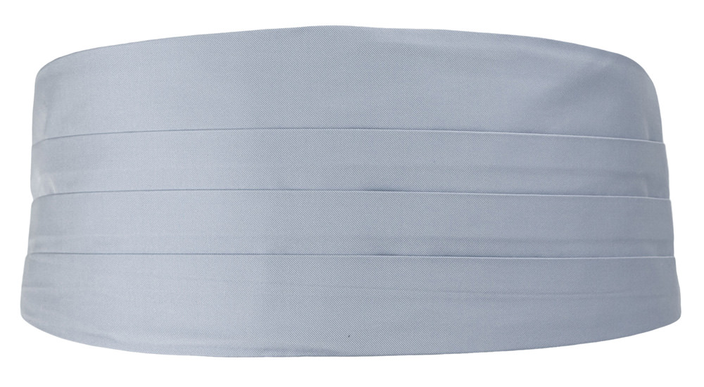 SOLID Baby blue cummerbund