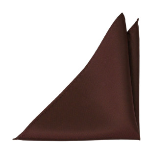 SOLID Brown pocket square