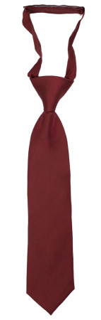 SOLID Burgundy boys tie small pre-tied