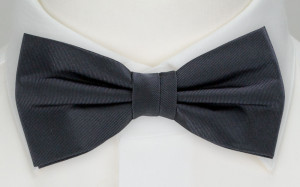 SOLID CHARCOAL bow tie