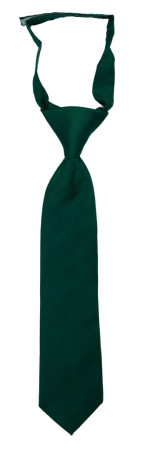 SOLID Dark green boy's tie small pre-tied
