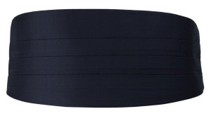 SOLID DARK NAVY cummerbund