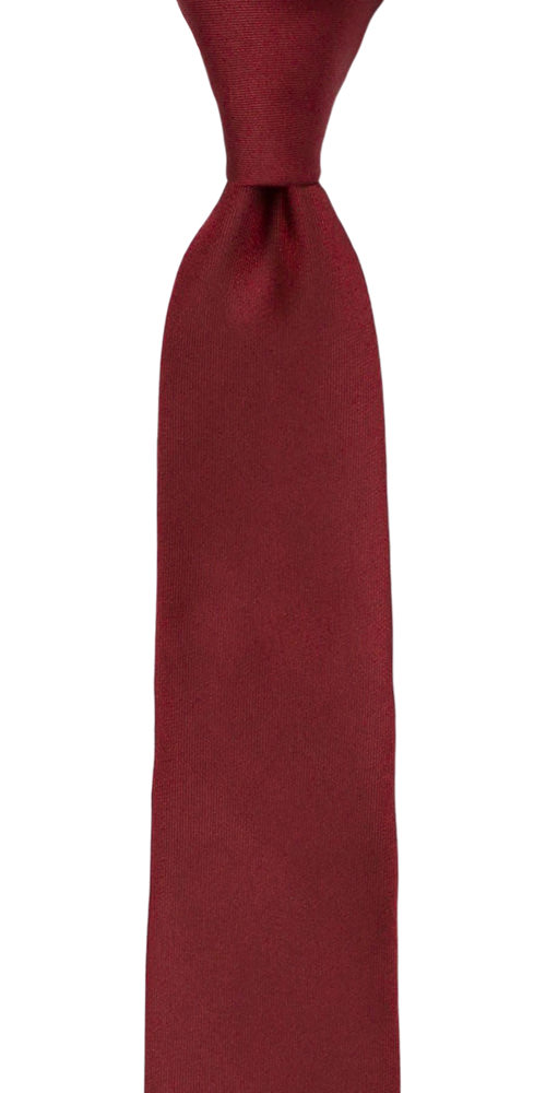 SOLID Dark red boy's tie medium