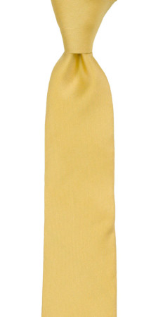 SOLID Light yellow boy's tie medium