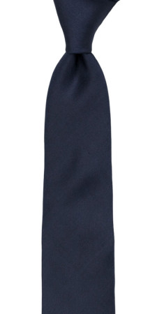SOLID Navy blue boy's tie medium