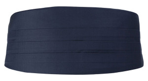 SOLID NAVY BLUE cummerbund