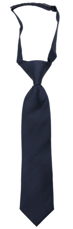 SOLID Navy blue boy's tie small pre-tied