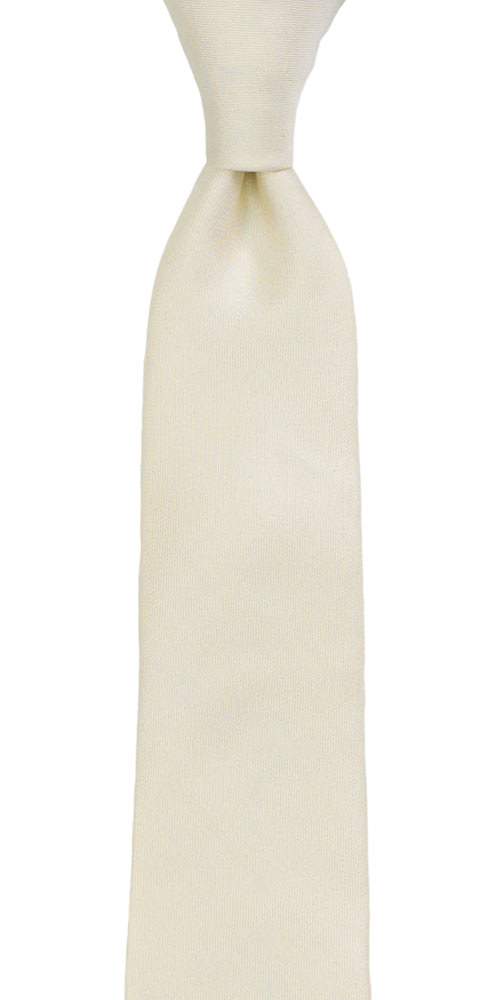 SOLID Off white boy's tie medium