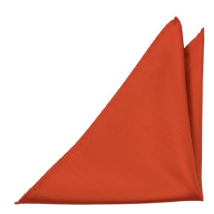 SOLID Rusty Orange pocket square