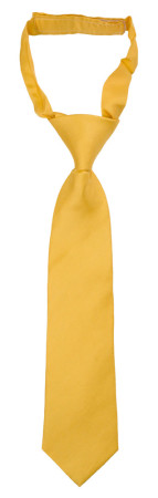 SOLID Yellow boys tie small pre-tied