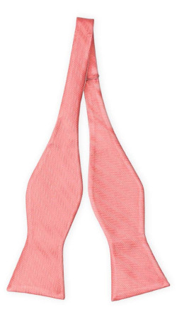 JAGGED CORAL self-tie bow tie