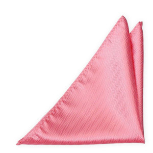 JAGGED WARM PINK pocket square