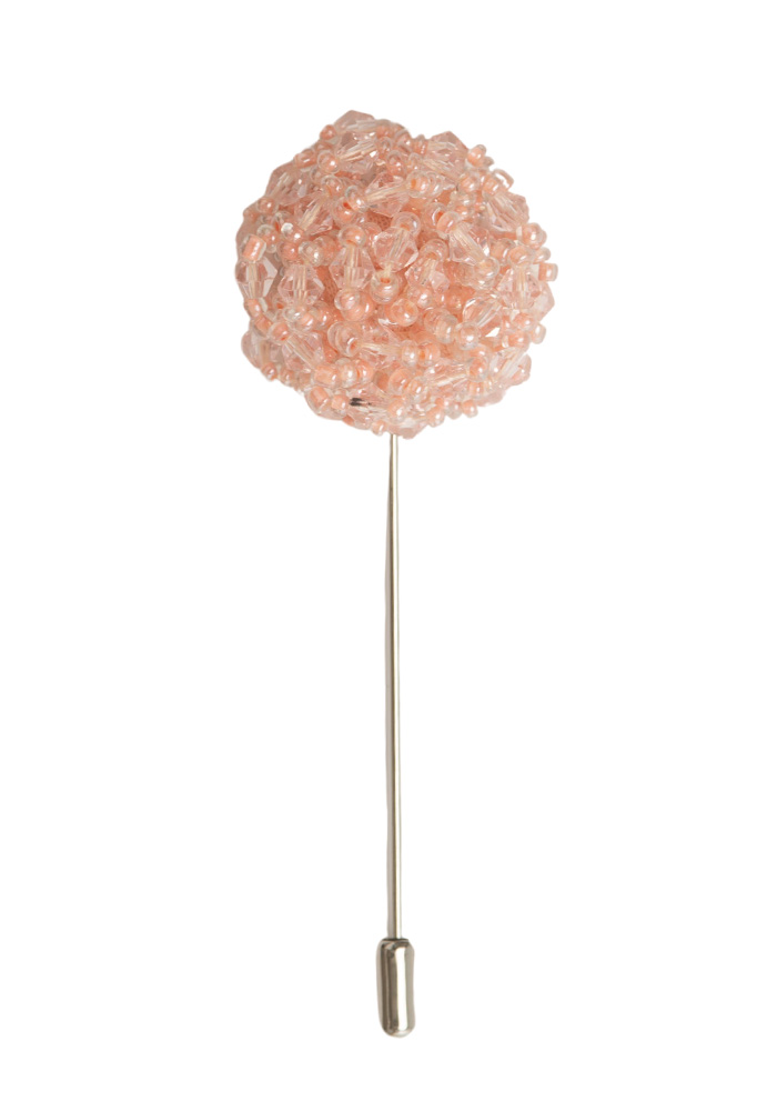 JEWELLERY DUSTY PINK lapel pin