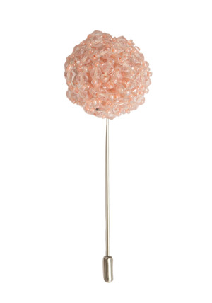 JEWELLERY DUSTY PINK lapel pin