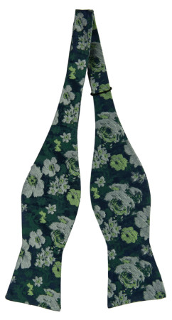 JOVIALITY GREEN self-tie bow tie