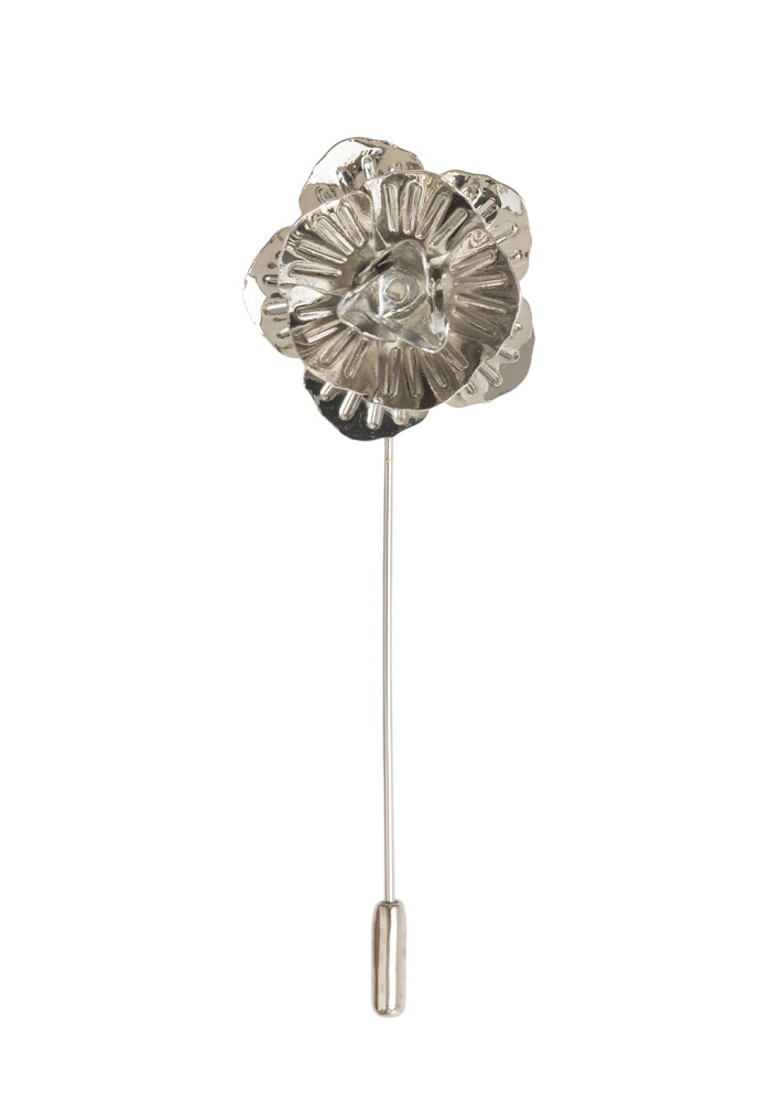LARGE ROSE lapel pin