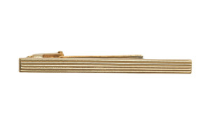 Long striped GOLD tie bar