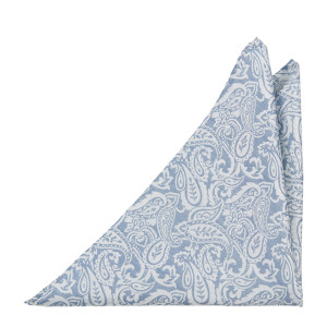 LOVERMERGER BLUE pocket square