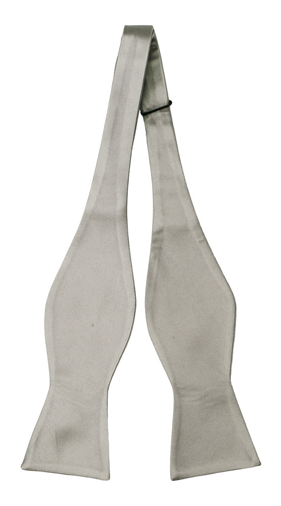 MAGISKT SILVER self-tie bow tie