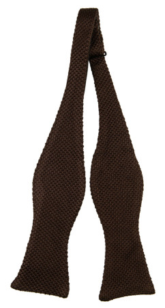 MANFUL DARK BROWN self-tie bow tie
