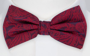 MAXIM DARK RED bow tie