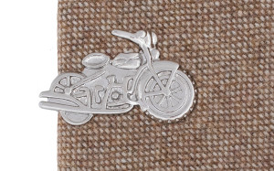 Motorbike Silver tie bar
