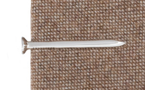 Nail Silver tie bar