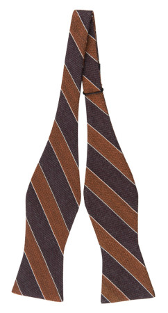 NICENESS BROWN self-tie bow tie