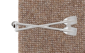 Oars Silver tie bar