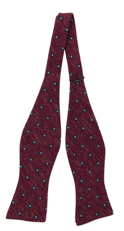 ONMYWAY DARK RED self-tie bow tie
