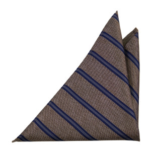 OPULENT BROWN MELANGE pocket square