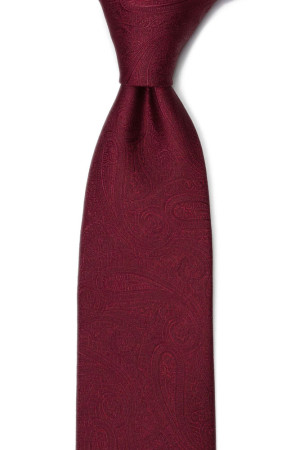 ORNATE DARK RED classic tie