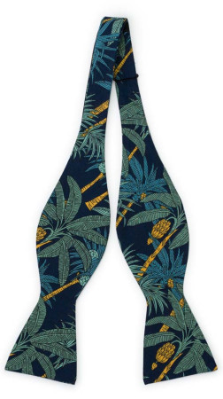 PALMISTRY DARK NAVY self-tie bow tie