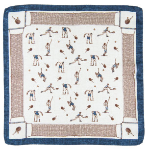 PARTITA WHITE pocket square