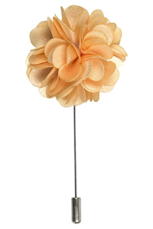 Petals Apricot lapel pin
