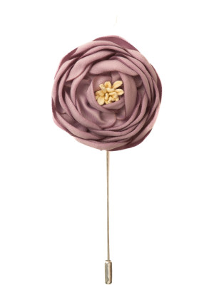 POSY ROSE TAUPE lapel pin