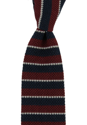 PURLED BURGUNDY tie