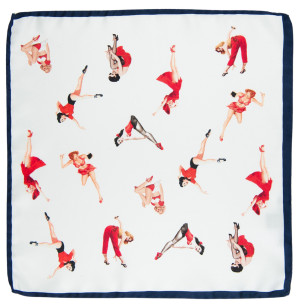 RAGAZZA COPERTINA WHITE pocket square
