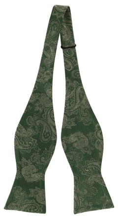 RAJRAJ GREEN self-tie bow tie