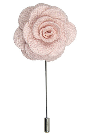 Rose pink lapel pin
