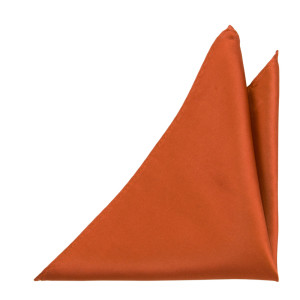 SATIN BRICK pocket square