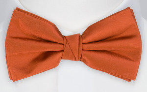 SATIN BRICK bow tie