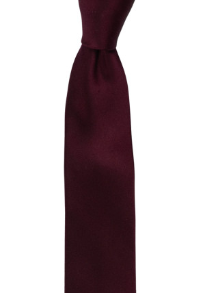 SATIN BURGUNDY boy's tie medium