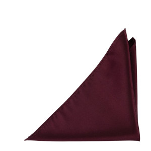 SATIN BURGUNDY pocket square