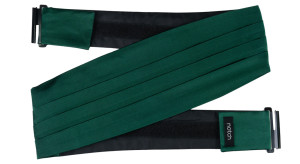 SATIN FOREST GREEN cummerbund