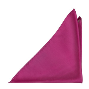 SATIN HOT PINK pocket square