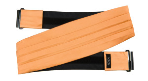 SATIN PEACH cummerbund