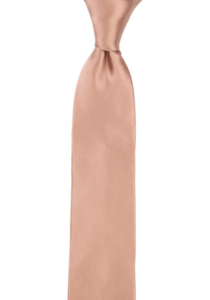 Satin Rose Gold boy's tie medium