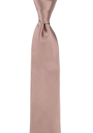 Satin Rose Taupe boy's tie medium