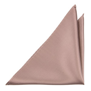 Satin ROSE TAUPE pocket square